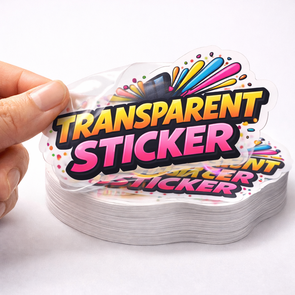 custom transparent stickers printing India